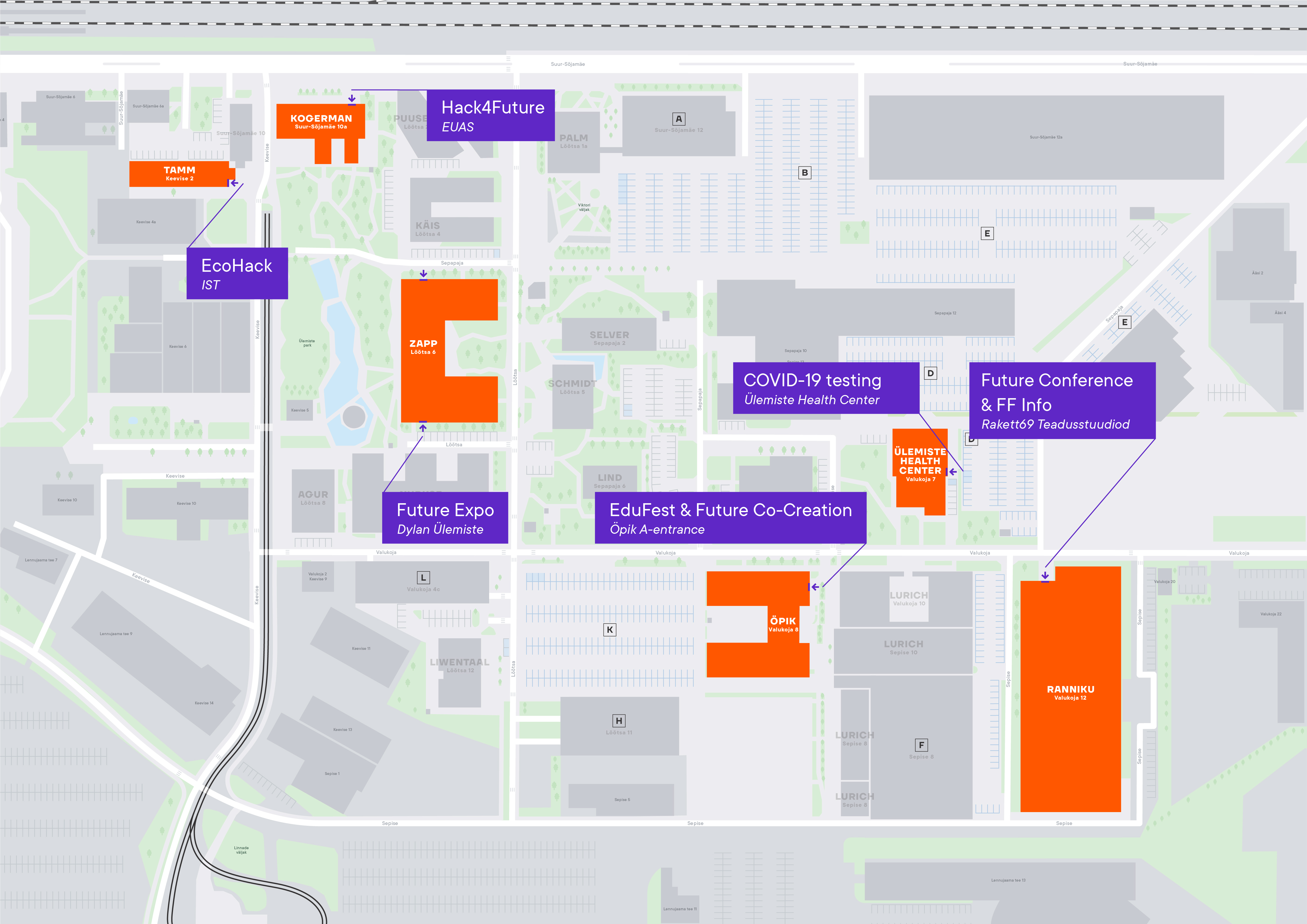 Venues map